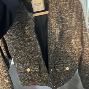 A&F Women's Black Tweed Jacket